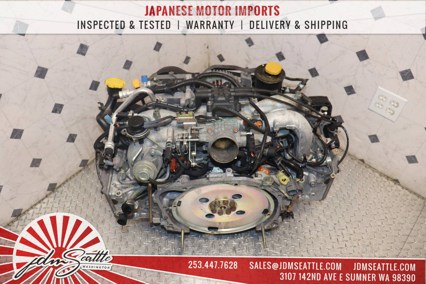 JDM EJ25 MOTOR 1998 - 1999 SUBARU LEGACY OUTBACK FORESTER 2.5L DOHC ENGINE