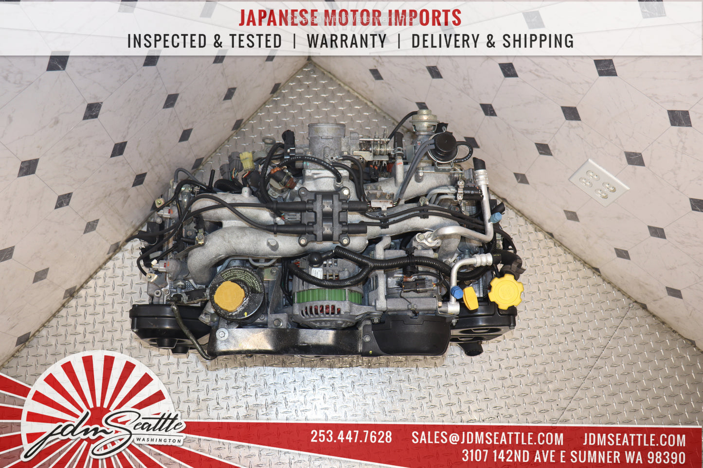 JDM EJ25 MOTOR 1998 - 1999 SUBARU LEGACY OUTBACK FORESTER 2.5L DOHC ENGINE