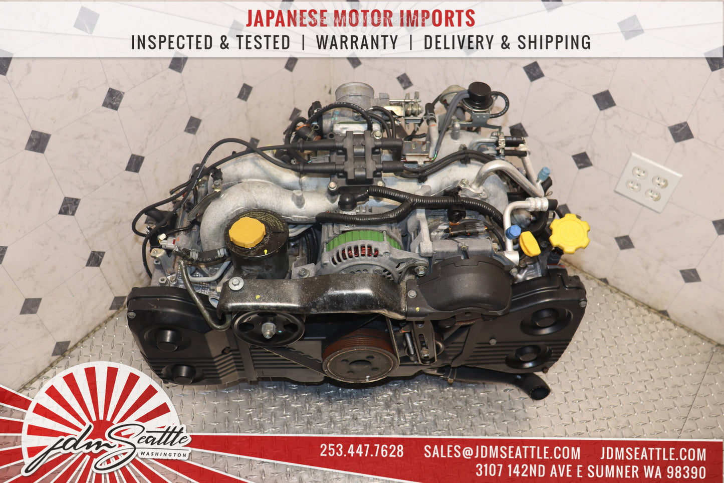 JDM EJ25 MOTOR 1998 - 1999 SUBARU LEGACY OUTBACK FORESTER 2.5L DOHC ENGINE