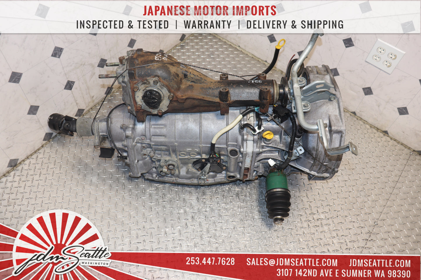 JDM EJ25 1998 - 1999 SUBARU LEGACY OUTBACK FORESTER 2.5L AUTOMATIC AWD TRANSMISSION W/ DIFF