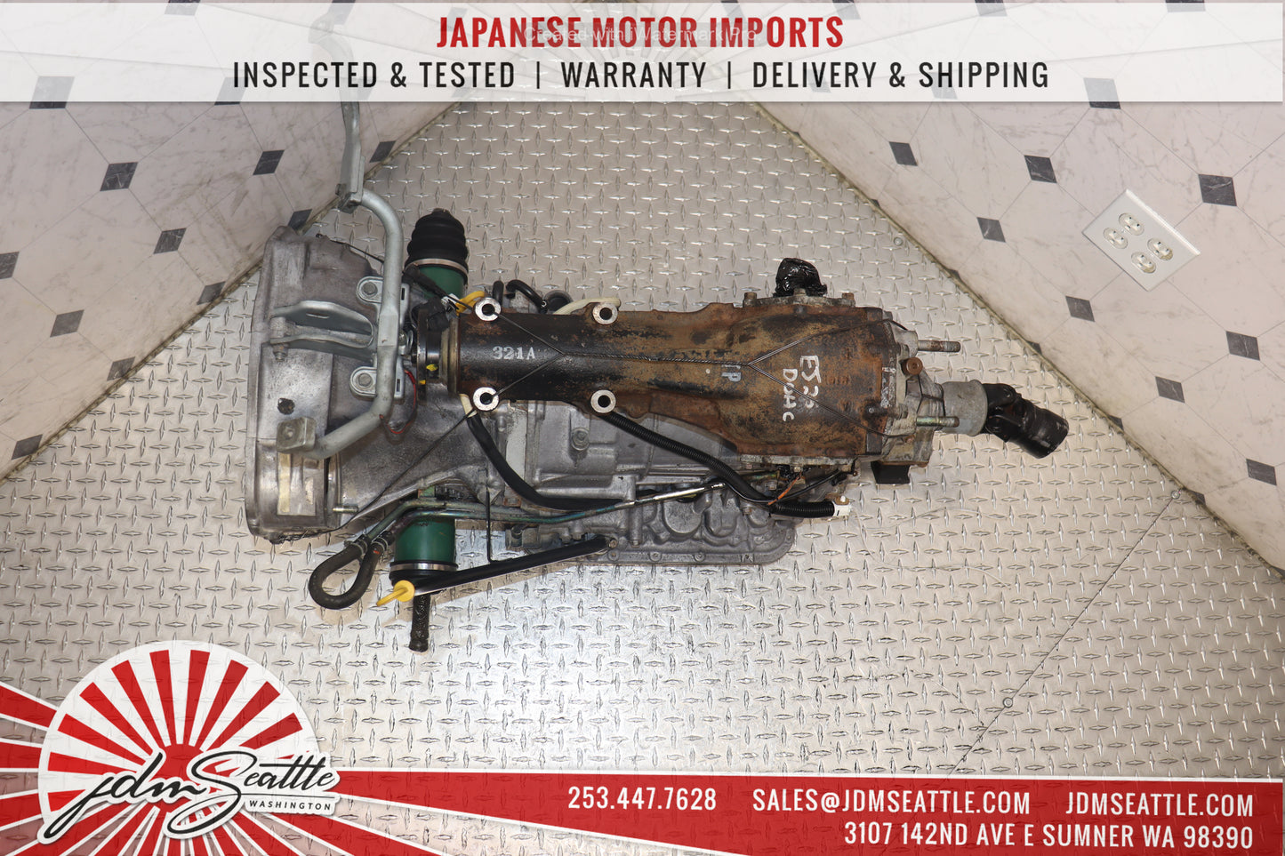 JDM EJ25 1998 - 1999 SUBARU LEGACY OUTBACK FORESTER 2.5L AUTOMATIC AWD TRANSMISSION W/ DIFF