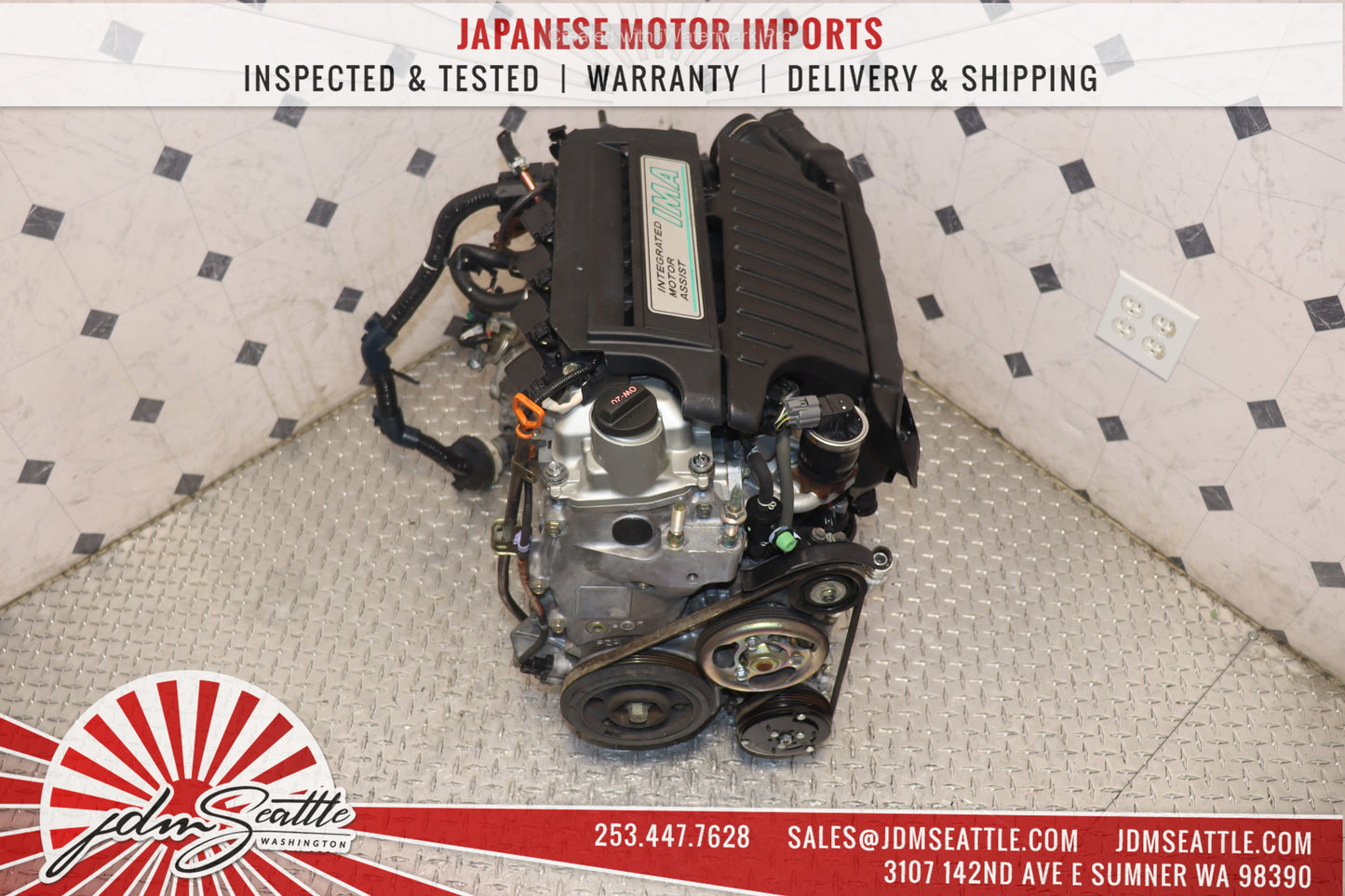 JDM LDA1 MF3 2003 2004 2005 HONDA CIVIC 1.3L IMA HYBRID ENGINE