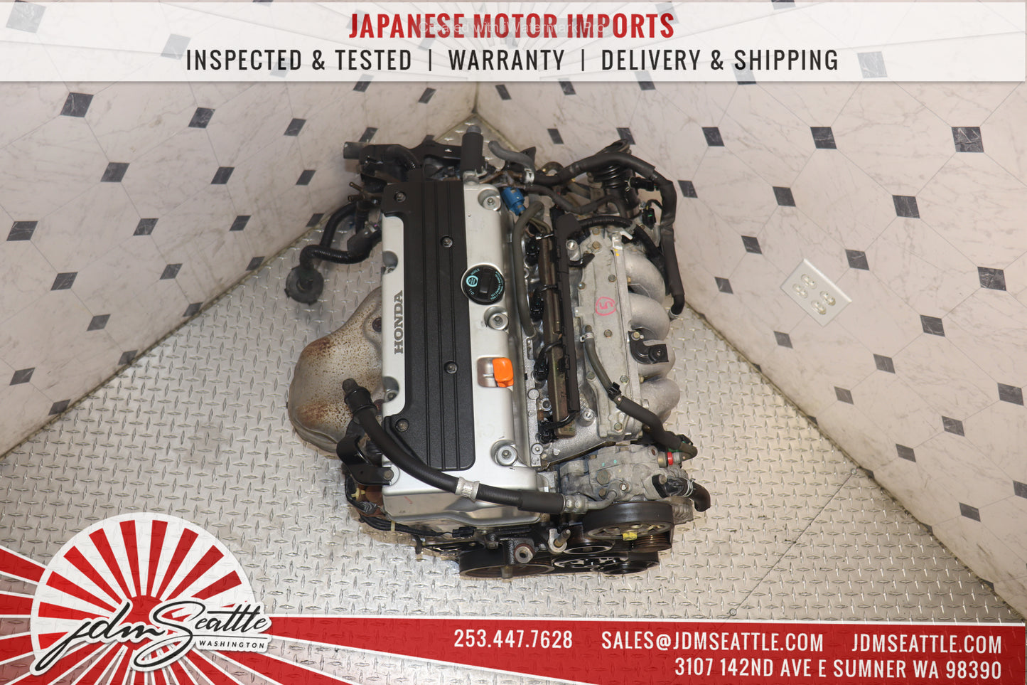 JDM K24A RBB HIGH COMP 2.4L MOTOR 3-LOBE HONDA 04-08 ACURA TSX ENGINE