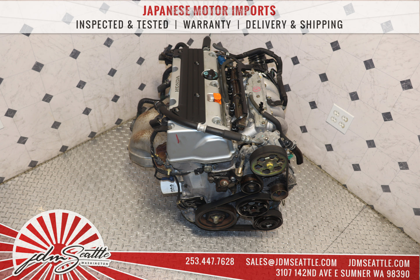 JDM K24A RBB HIGH COMP 2.4L MOTOR 3-LOBE HONDA 04-08 ACURA TSX ENGINE