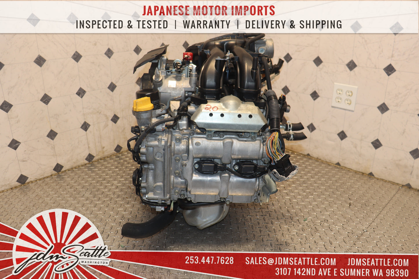 JDM FB20 AVCS ENGINE 12-15 SUBARU XV CROSSTREK 12-15 IMPREZA 2.0L DOHC MOTOR