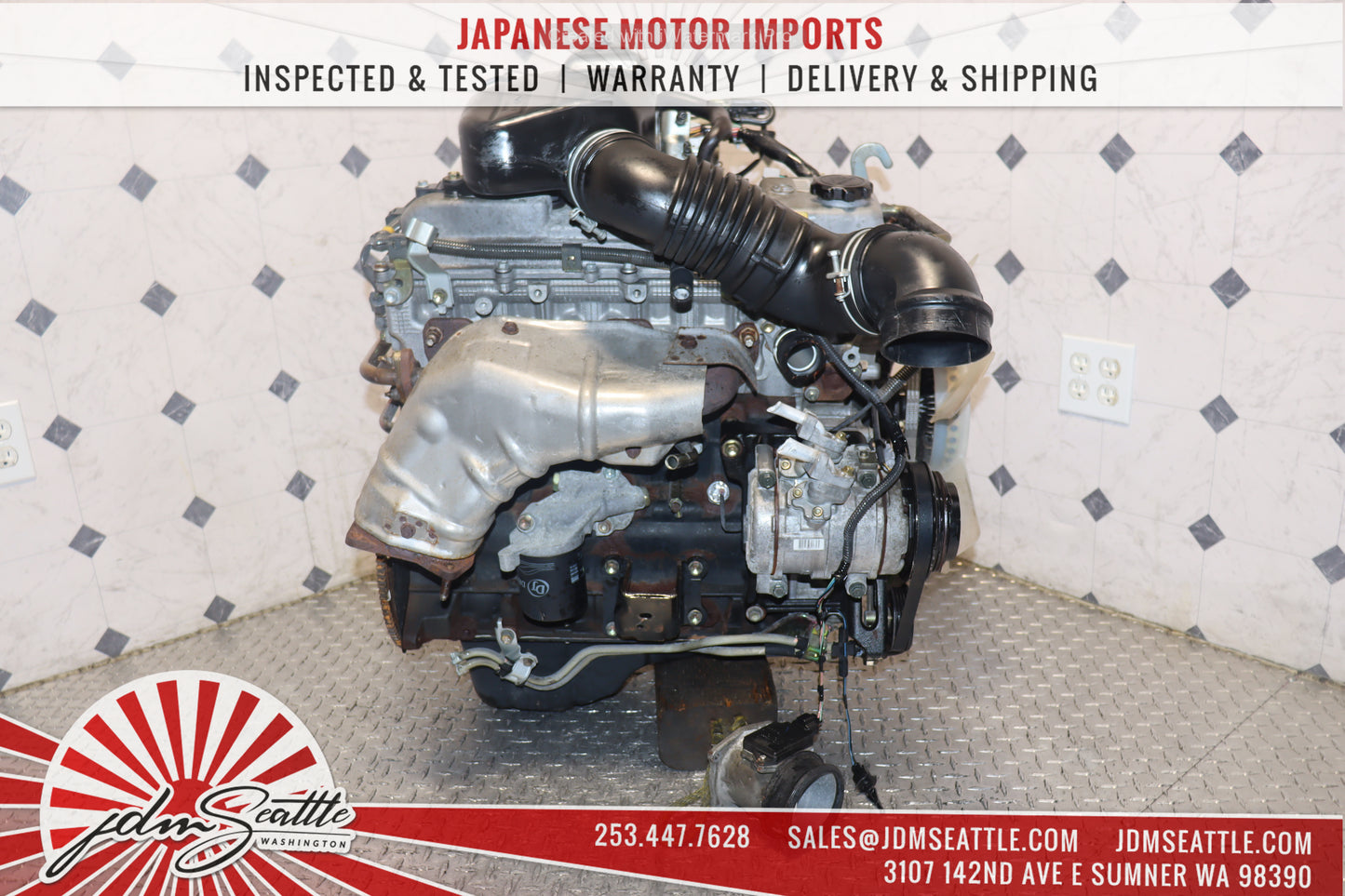 JDM 3RZ-FE MOTOR 1997 - 2004 TOYOTA TACOMA 4RUNNER T100 2.7L COIL TYPE ENGINE