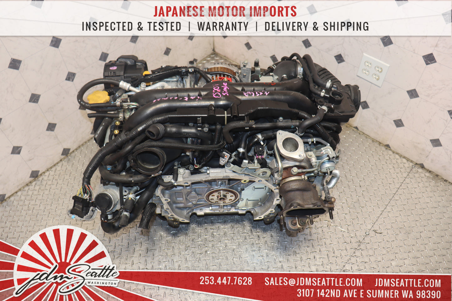 JDM EJ205 SUBARU IMPREZA WRX 2008 - 2014 TURBO 2.0L SINGLE AVCS ENGINE REPLACEMENT FOR EJ255