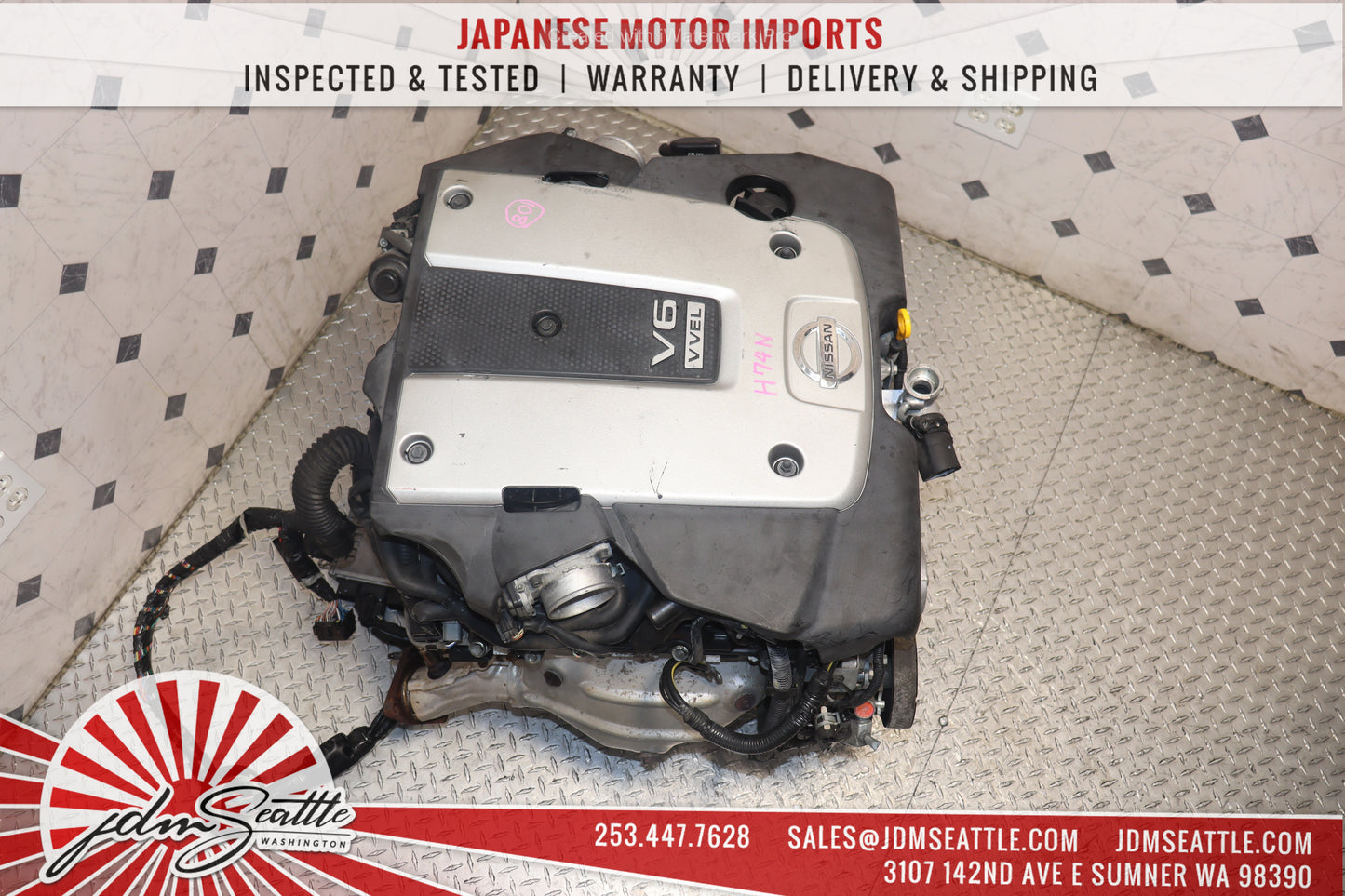 JDM VQ37HR ENGINE 09-13 NISSAN 370Z, 09-17 INFINITI G37, 11-13 M37 VVEL VQ37 3.7L HIGH REV MOTOR