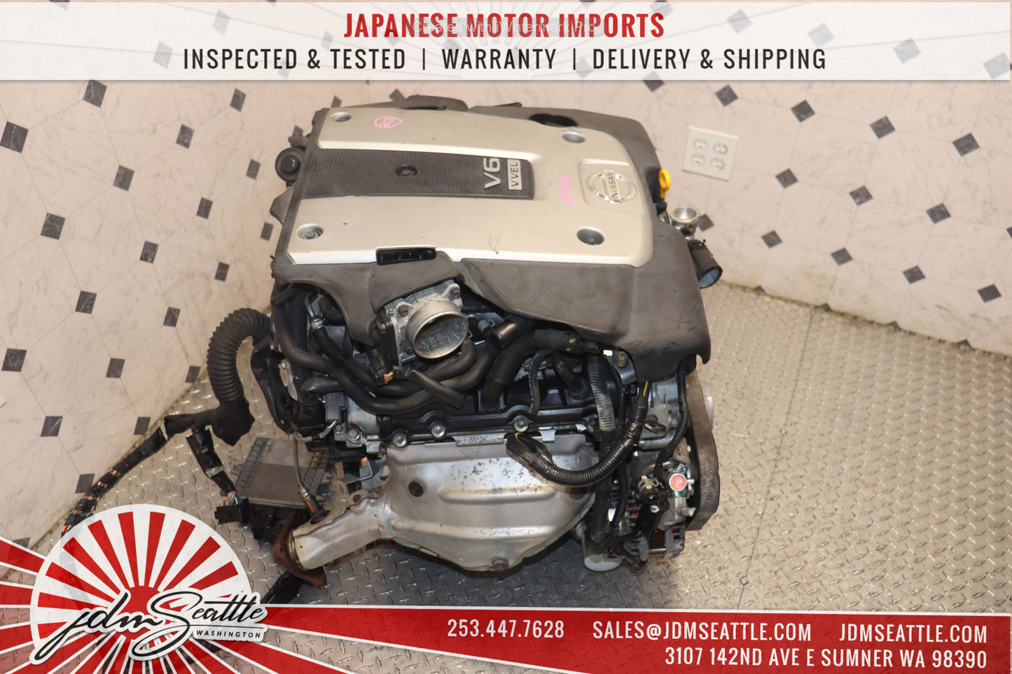 JDM VQ37HR ENGINE 09-13 NISSAN 370Z, 09-17 INFINITI G37, 11-13 M37 VVEL VQ37 3.7L HIGH REV MOTOR