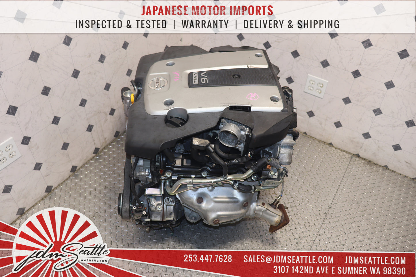 JDM VQ37HR ENGINE 09-13 NISSAN 370Z, 09-17 INFINITI G37, 11-13 M37 VVEL VQ37 3.7L HIGH REV MOTOR