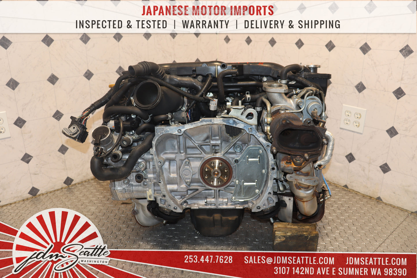 JDM EJ205 SUBARU IMPREZA WRX 2008 - 2014 TURBO 2.0L SINGLE AVCS ENGINE REPLACEMENT FOR EJ255