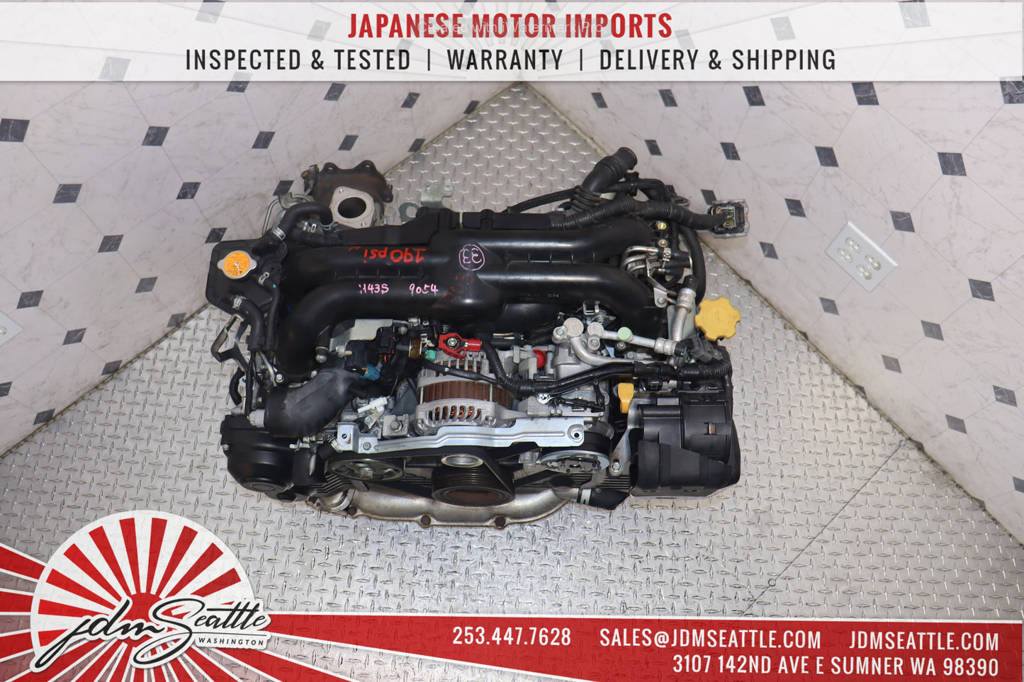 JDM EJ205 SUBARU IMPREZA WRX 2008 - 2014 TURBO 2.0L SINGLE AVCS ENGINE REPLACEMENT FOR EJ255