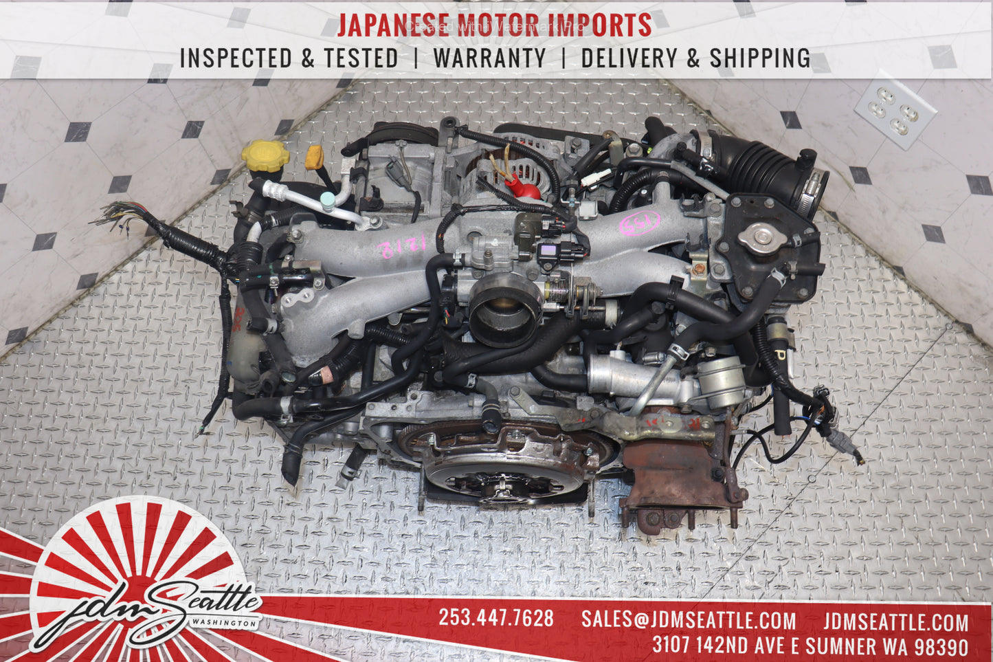 JDM EJ205 MOTOR 04 05 SUBARU IMPREZA WRX 2.0L 4CYL DOHC TURBO AVCS ENGINE EJ20T