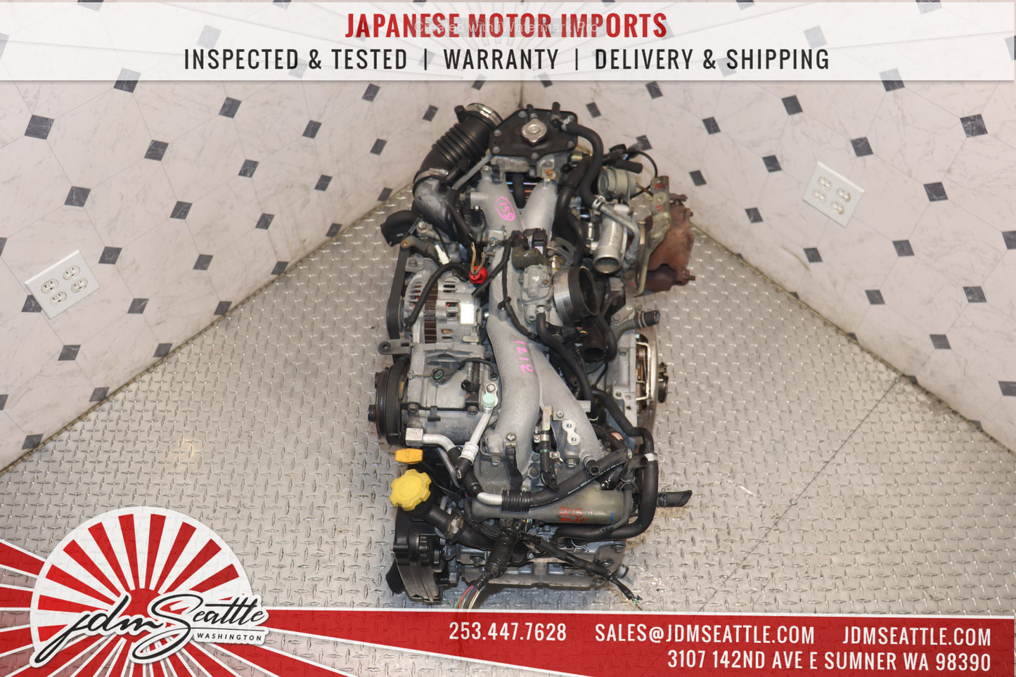 JDM EJ205 MOTOR 04 05 SUBARU IMPREZA WRX 2.0L 4CYL DOHC TURBO AVCS ENGINE EJ20T