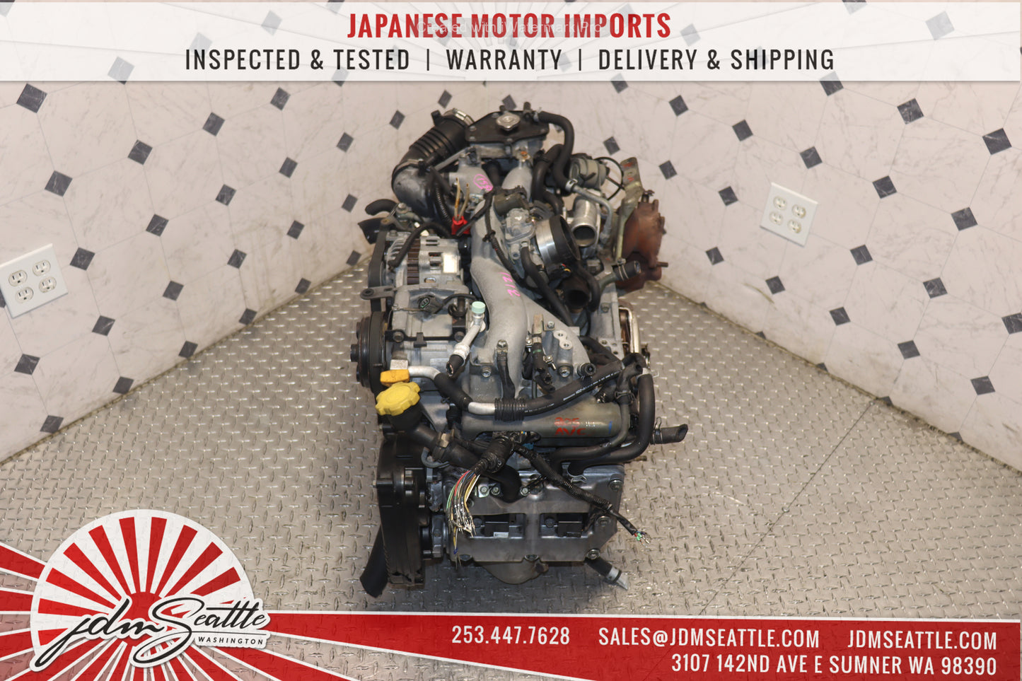 JDM EJ205 MOTOR 04 05 SUBARU IMPREZA WRX 2.0L 4CYL DOHC TURBO AVCS ENGINE EJ20T