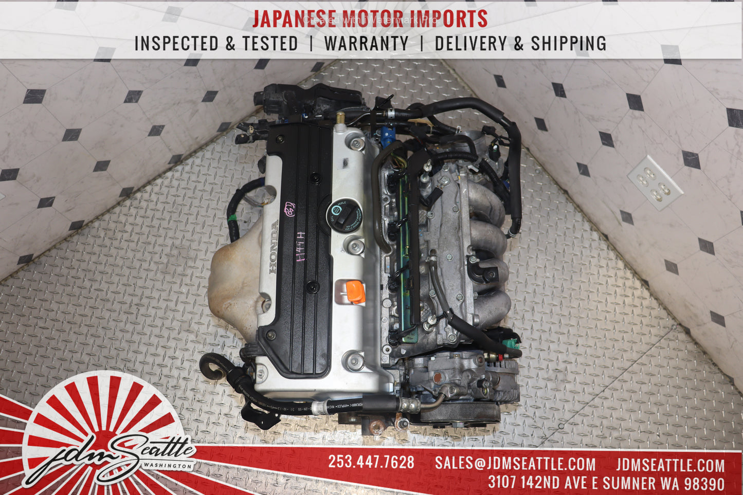 JDM K24A RBB-3 MOTOR 2004- 2008 ACURA TSX 2.4L DOHC IVTEC HIGH COMP 3-LOBE ENGINE