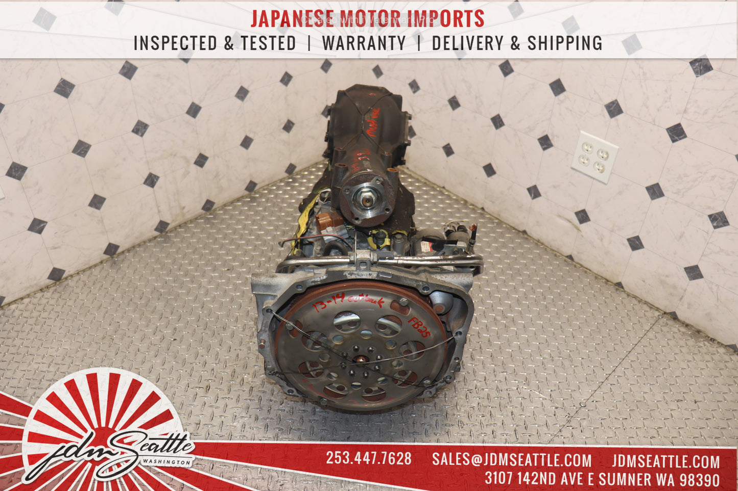 JDM FB25 2013 2014 SUBARU OUTBACK 2.5L AUTOMATIC AWD CVT TRANSMISSION W/ DIFF