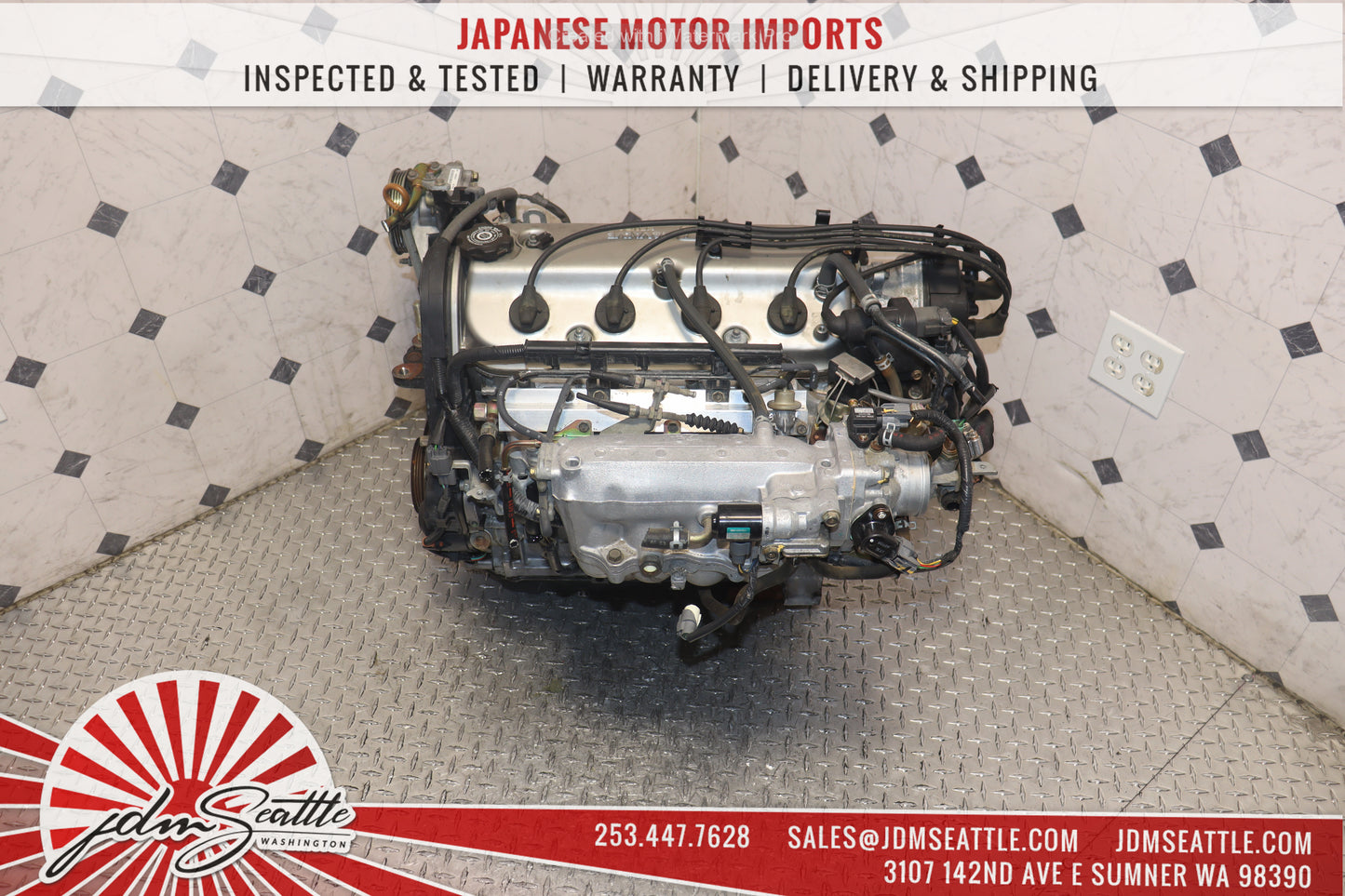 JDM F22B MOTOR 1994 - 1997 HONDA ACCORD 2.2L SOHC 16 VALVE NON VTEC ENGINE