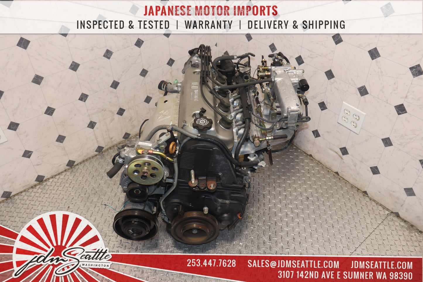 JDM F22B MOTOR 1994 - 1997 HONDA ACCORD 2.2L SOHC 16 VALVE NON VTEC ENGINE