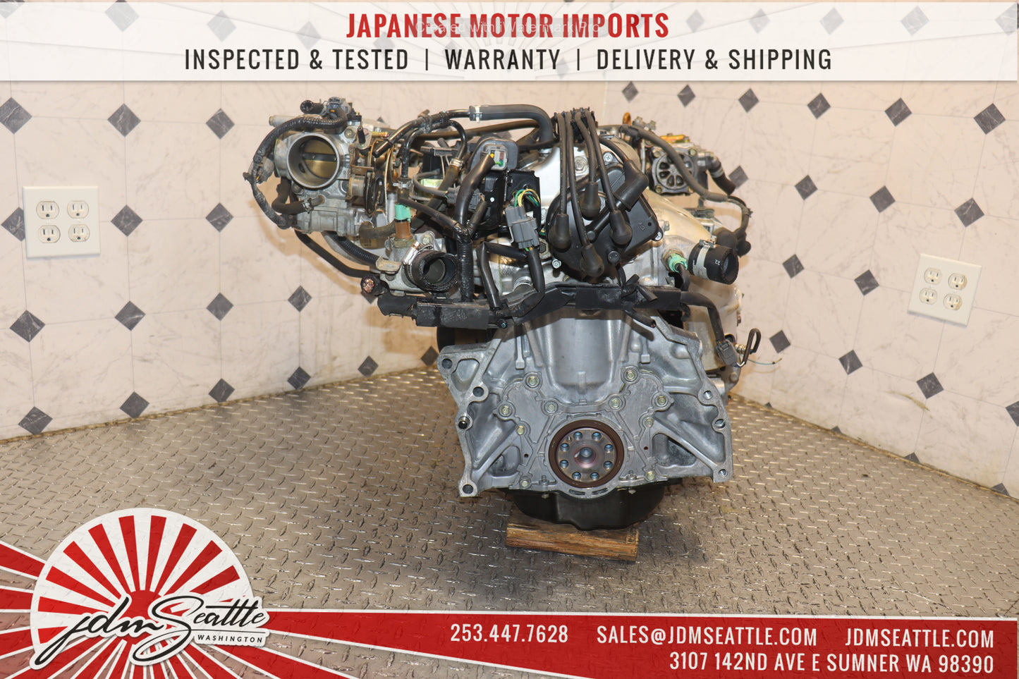 JDM F22B MOTOR 1994 - 1997 HONDA ACCORD 2.2L SOHC 16 VALVE NON VTEC ENGINE