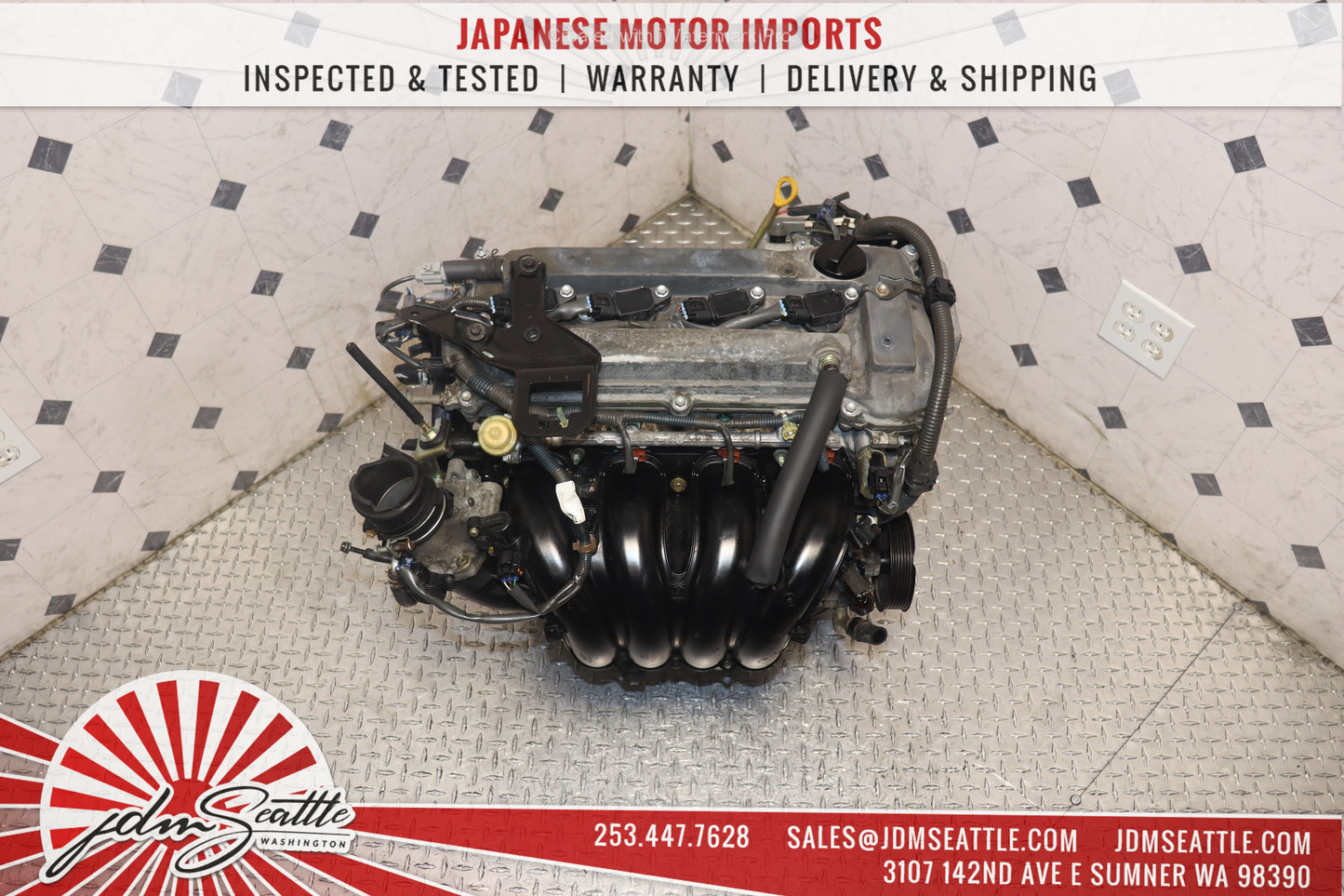 JDM 2AZ-FE 2002 - 2009 TOYOTA CAMRY / 2001 - 2006 HIGHLANDER 2.4L 4CYL ENGINE