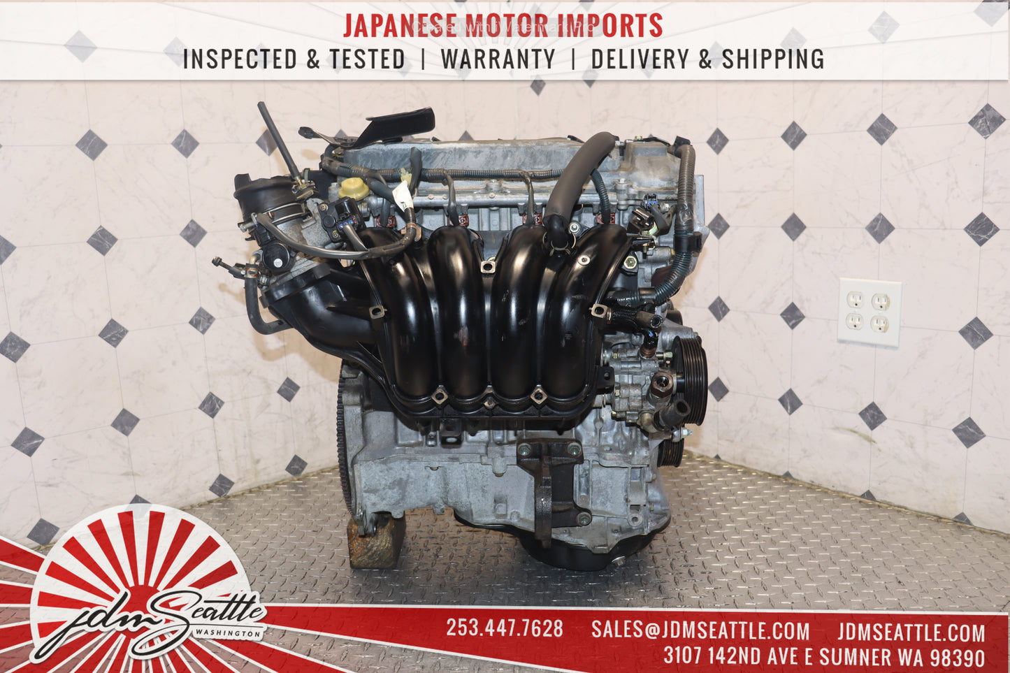 JDM 2AZ-FE 2002 - 2009 TOYOTA CAMRY / 2001 - 2006 HIGHLANDER 2.4L 4CYL ENGINE