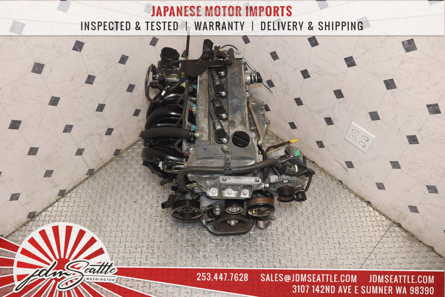 JDM 2AZ-FE 2002 - 2009 TOYOTA CAMRY / 2001 - 2006 HIGHLANDER 2.4L 4CYL ENGINE