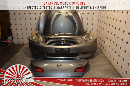 JDM NISSAN SKYLINE 350GT / 2007 2008 INFINITI G35 / 2009 INFINITI G37 SEDAN COMPLETE FRONT END NOSE CUT CONVERSION