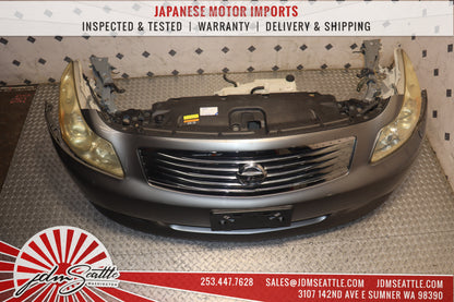 JDM NISSAN SKYLINE 350GT / 2007 2008 INFINITI G35 / 2009 INFINITI G37 SEDAN COMPLETE FRONT END NOSE CUT CONVERSION