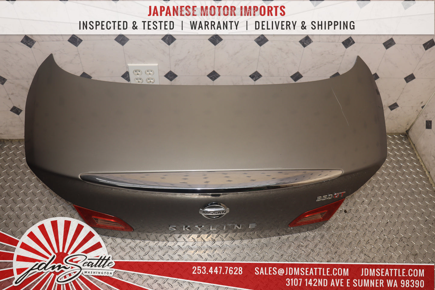 JDM NISSAN SKYLINE 350GT / 2007 2008 INFINITI G35 / 2009 INFINITI G37 SEDAN COMPLETE FRONT END NOSE CUT CONVERSION