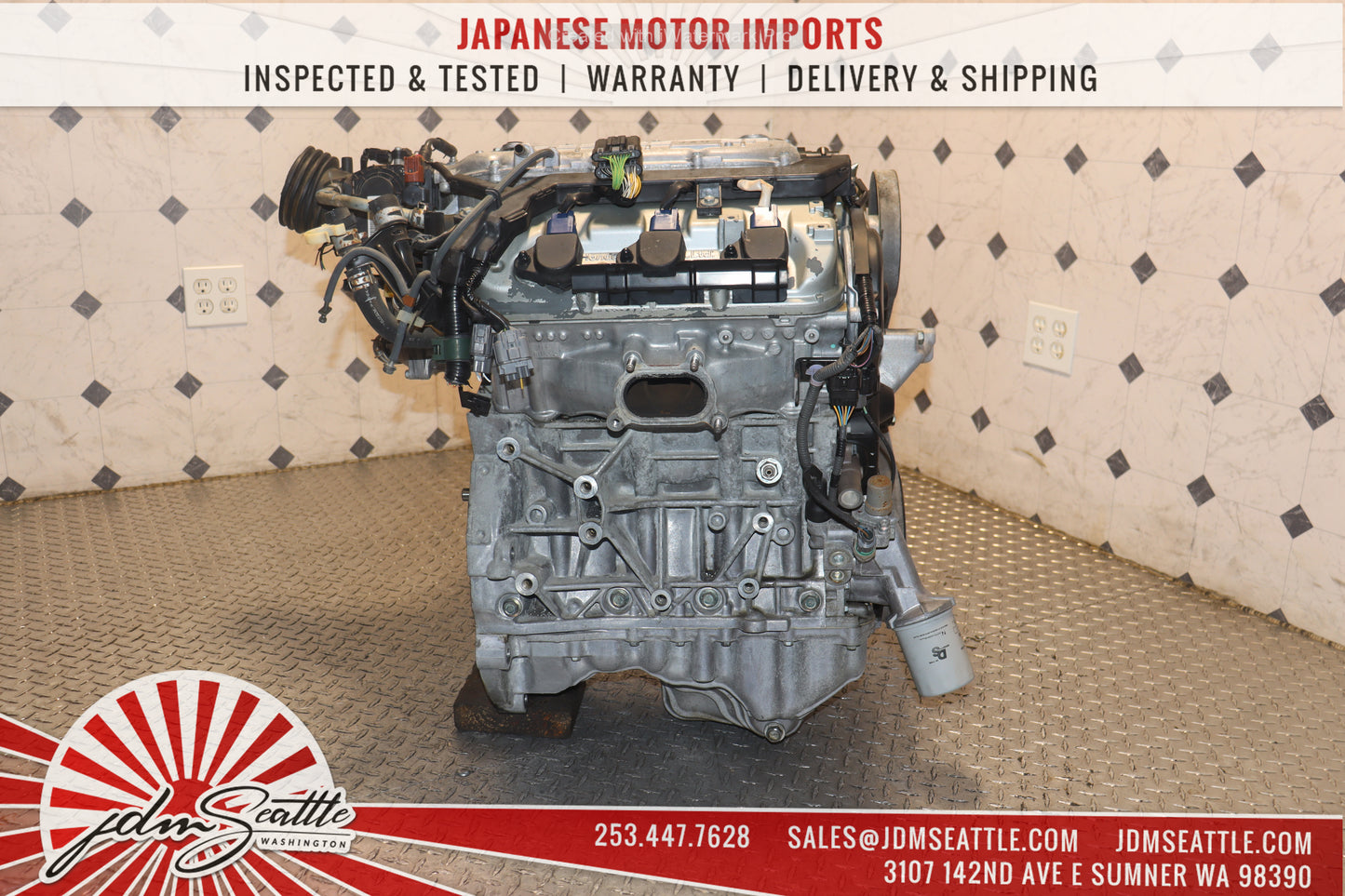 JDM J35A SOHC VTEC MOTOR 3.5L ACURA MDX 03-06/06-08 HONDA RIDGELINE/05-08 ACURA RL ENGINE