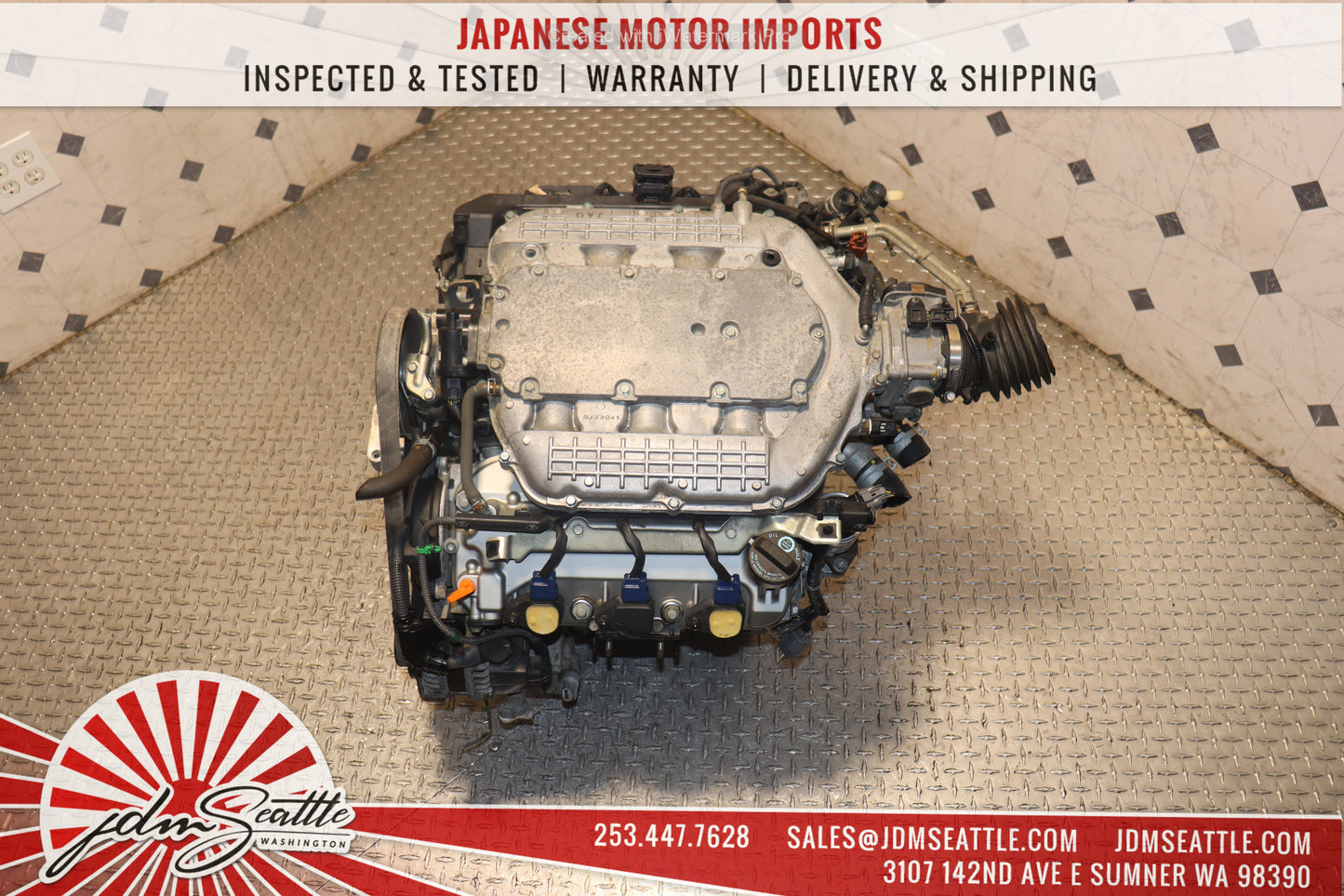 JDM J35A SOHC VTEC MOTOR 3.5L ACURA MDX 03-06/06-08 HONDA RIDGELINE/05-08 ACURA RL ENGINE