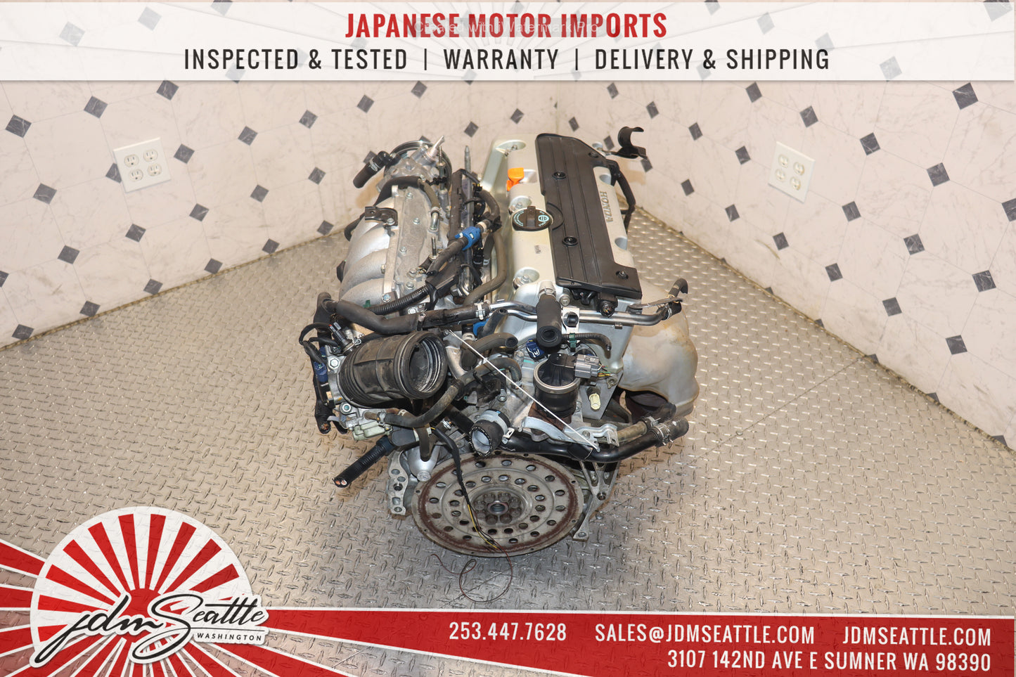 JDM K24A ENGINE 2003 - 2007 HONDA ACCORD ELEMENT VTEC 2.4L 4CYL K24 MOTOR RAA