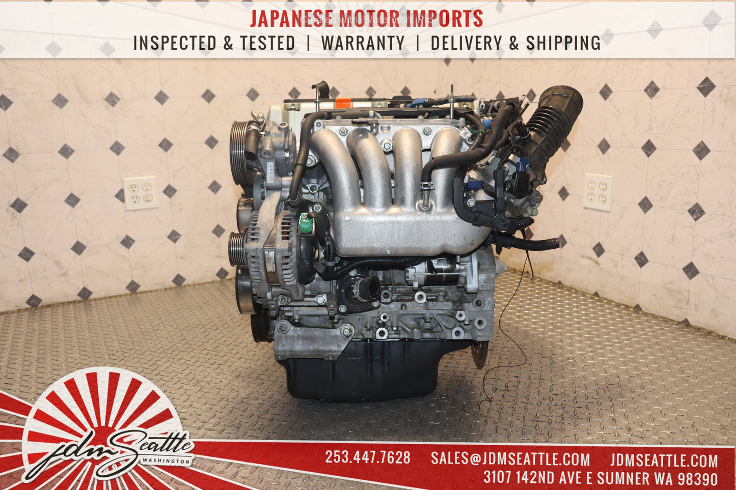 JDM K24A ENGINE 2003 - 2007 HONDA ACCORD ELEMENT VTEC 2.4L 4CYL K24 MOTOR RAA