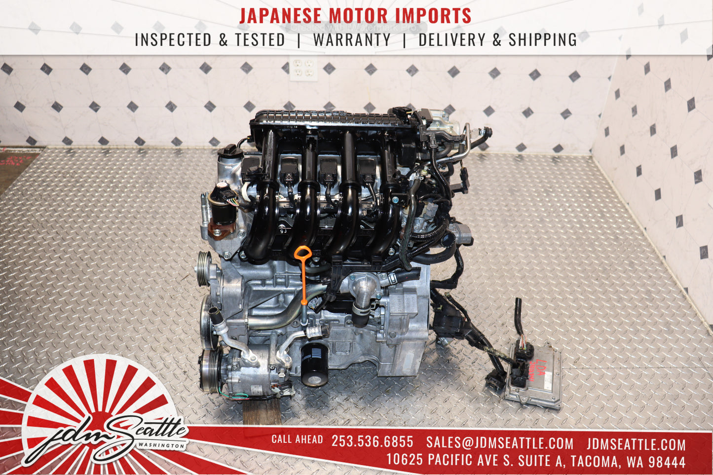 JDM LDA MF6 1.3L Motor for 2010-2011 Honda Insight Hybrid 10-11 Insight Engine