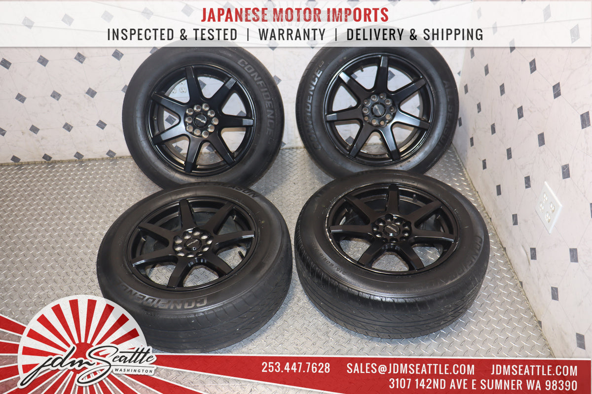 JDM RACELINE 131B EVO SET OF 4 WHEELS RIMS ONLY TIRES ARE INCLUDED