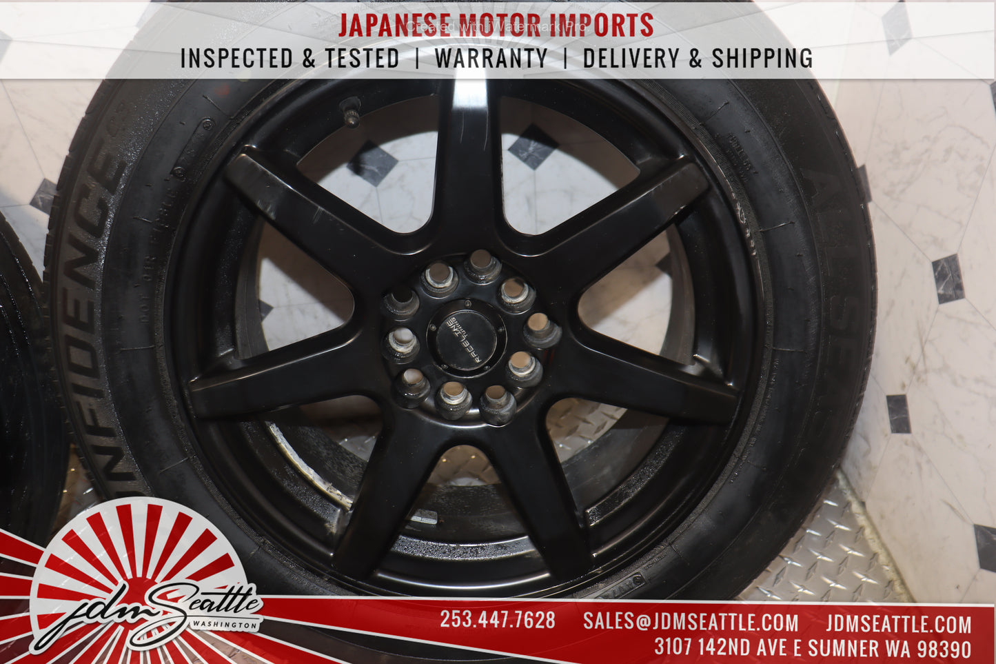 JDM RACELINE 131B EVO SET OF 4 WHEELS RIMS ONLY TIRES ARE INCLUDED