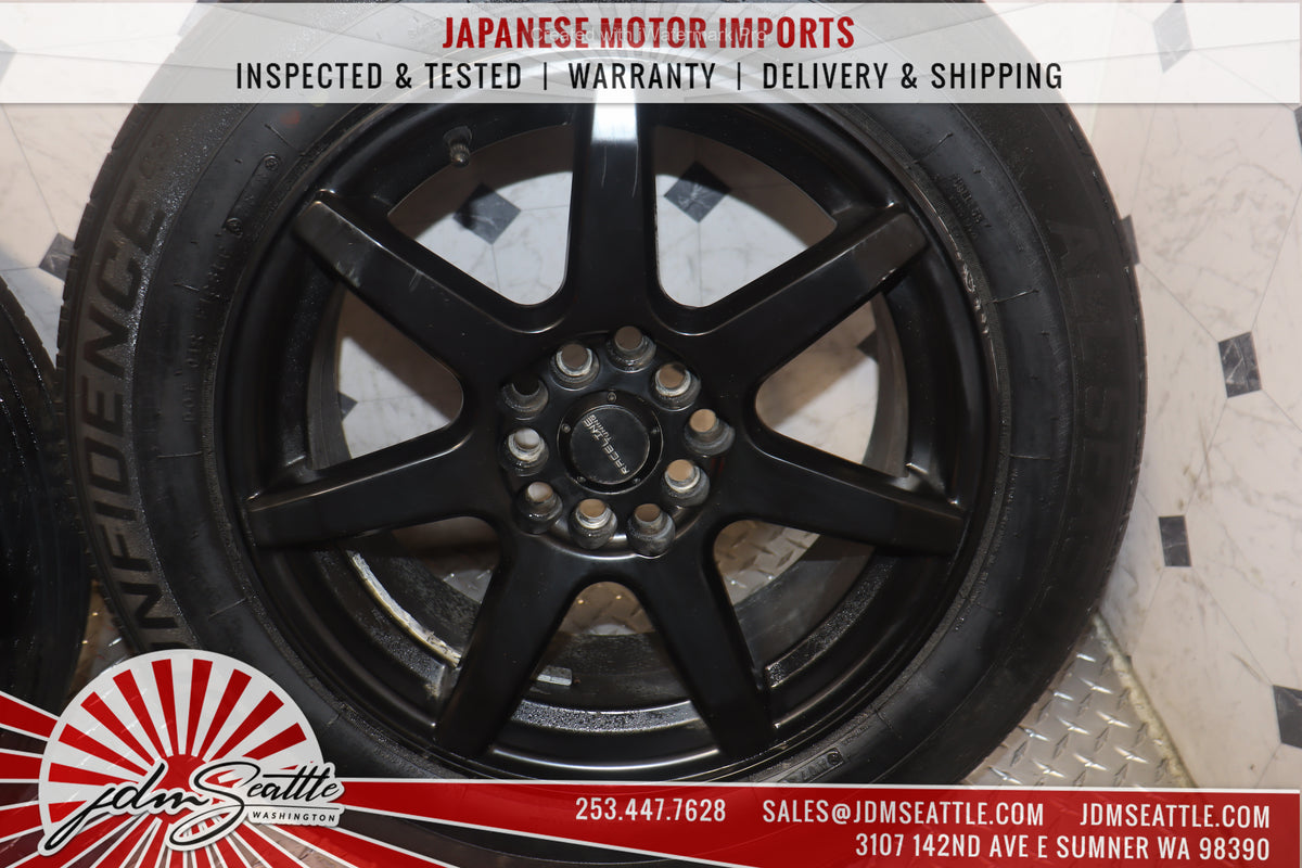 JDM RACELINE 131B EVO SET OF 4 WHEELS RIMS ONLY TIRES ARE INCLUDED
