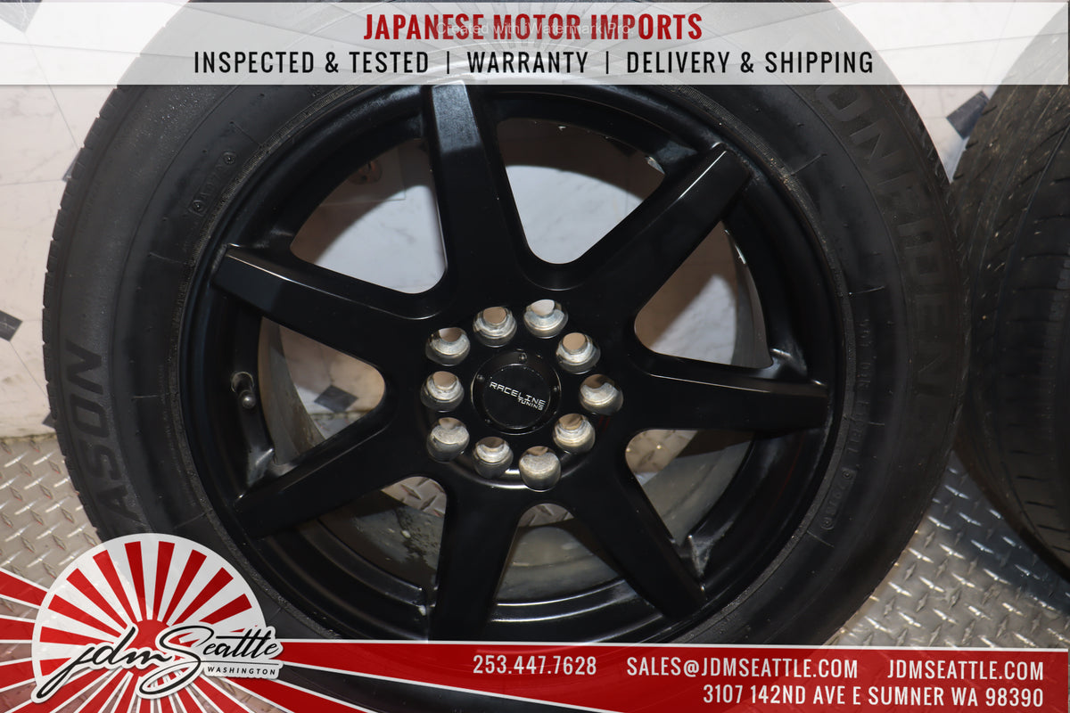JDM RACELINE 131B EVO SET OF 4 WHEELS RIMS ONLY TIRES ARE INCLUDED