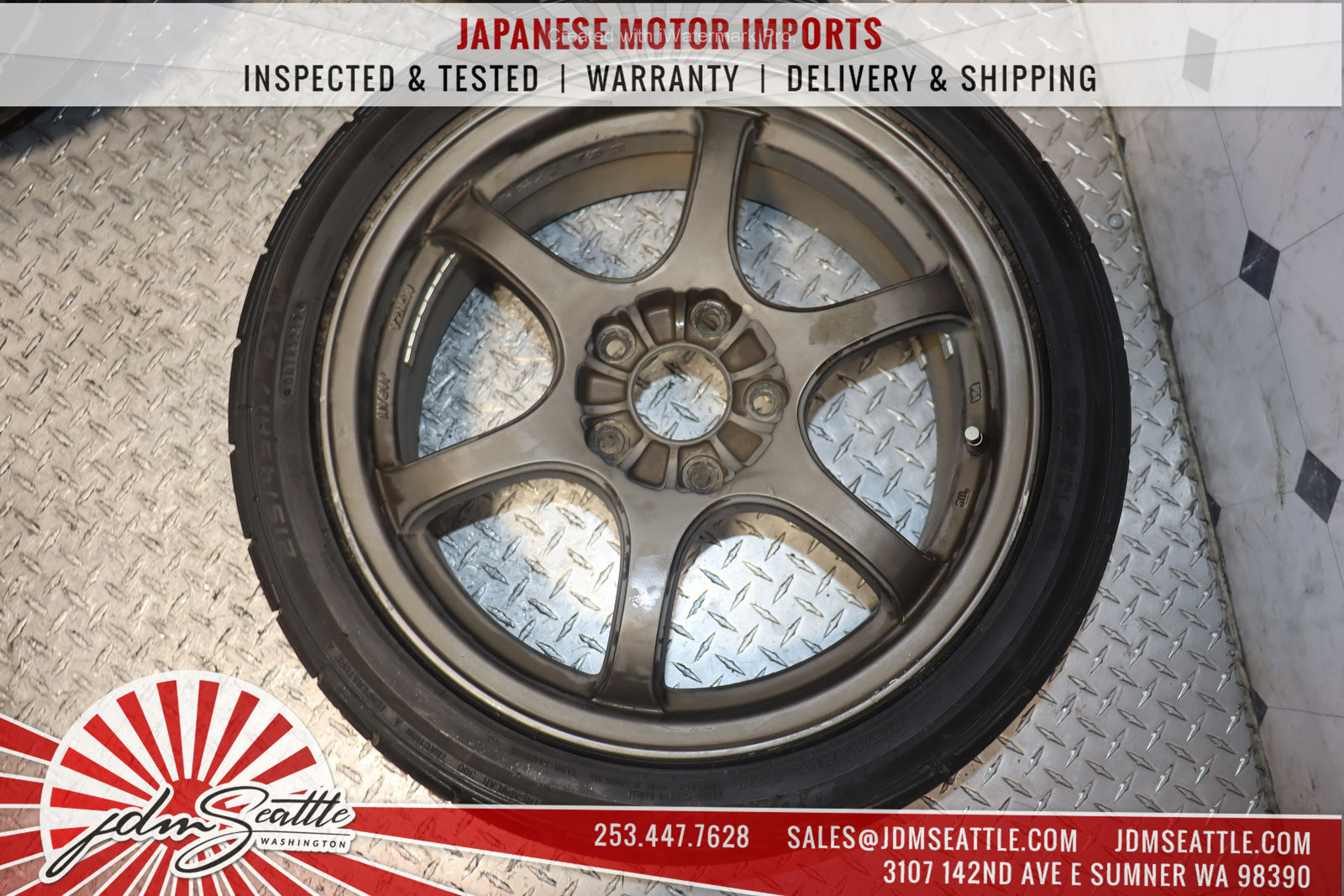 JDM MONZA WHEELS SET OF 4 / 215/45R17 / 5X100 / 17X7JJ PRICE IS FOR RIMS TIRES ARE INCLUDED