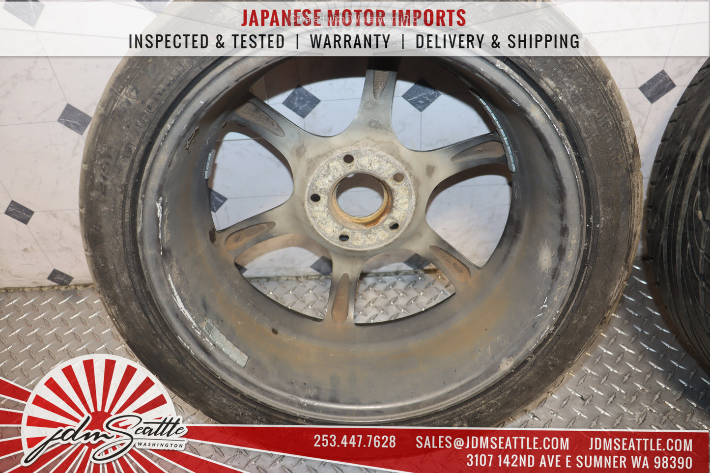 JDM MONZA WHEELS SET OF 4 / 215/45R17 / 5X100 / 17X7JJ PRICE IS FOR RIMS TIRES ARE INCLUDED