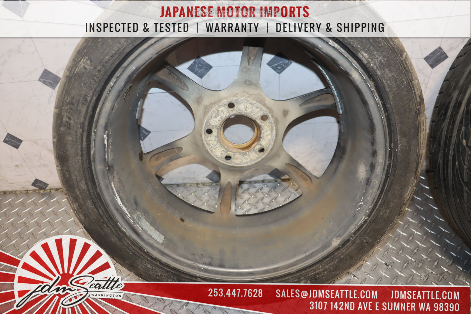 JDM MONZA WHEELS SET OF 4 / 215/45R17 / 5X100 / 17X7JJ PRICE IS FOR RIMS TIRES ARE INCLUDED