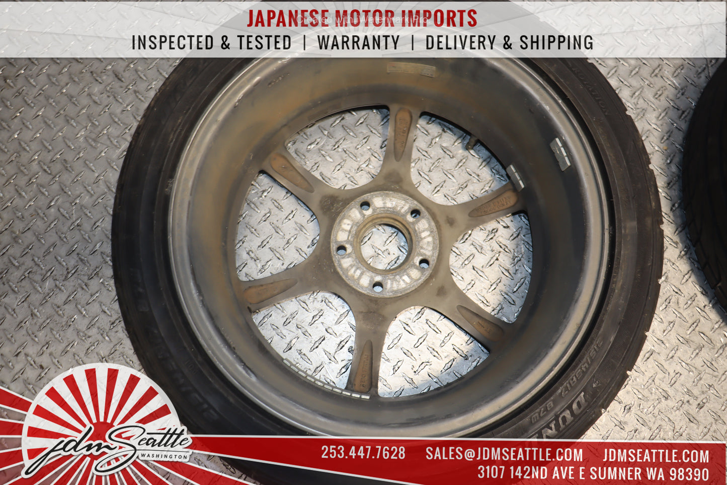 JDM MONZA WHEELS SET OF 4 / 215/45R17 / 5X100 / 17X7JJ PRICE IS FOR RIMS TIRES ARE INCLUDED