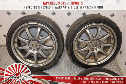 JDM WORK EMOTION XD9 WHEELS SET OF 4 205/45ZR17 / 17X7 +53 / 4X114.3