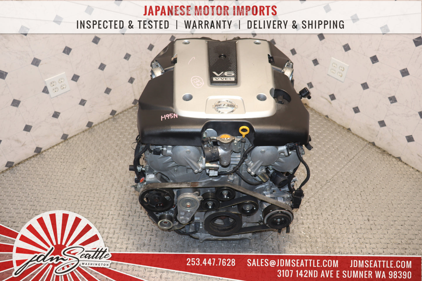 JDM VQ37HR ENGINE 09-13 NISSAN 370Z, 09-17 INFINITI G37, 11-13 M37 VVEL VQ37 3.7L HIGH REV MOTOR