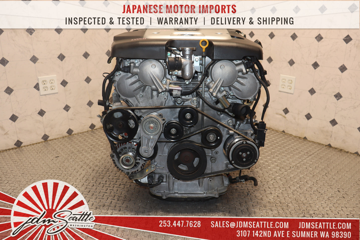 JDM VQ37HR ENGINE 09-13 NISSAN 370Z, 09-17 INFINITI G37, 11-13 M37 VVEL VQ37 3.7L HIGH REV MOTOR