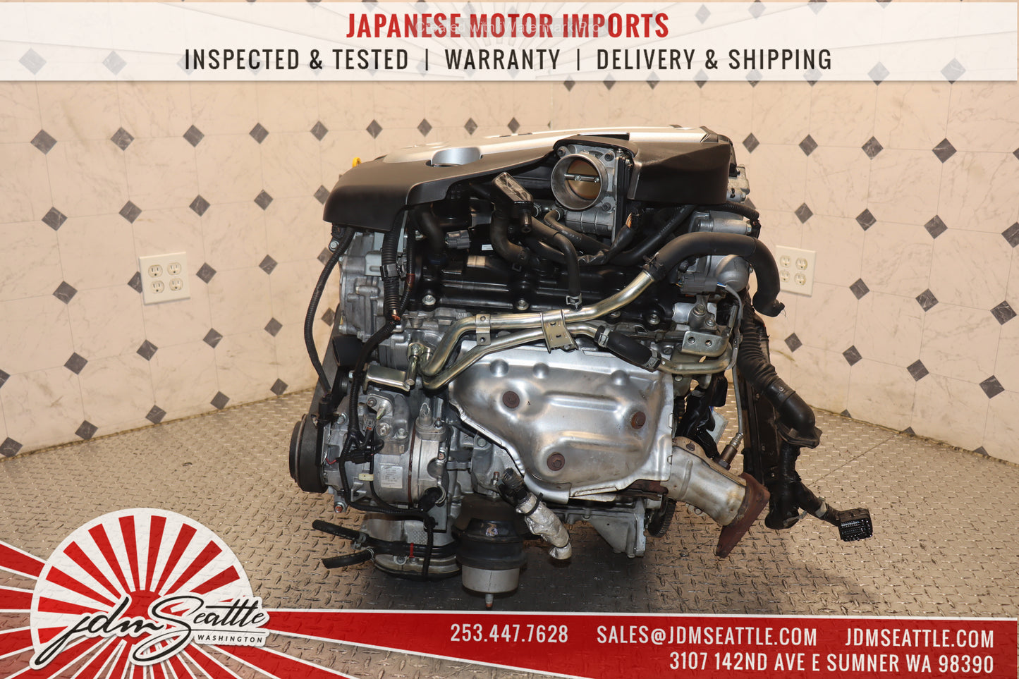 JDM VQ37HR ENGINE 09-13 NISSAN 370Z, 09-17 INFINITI G37, 11-13 M37 VVEL VQ37 3.7L HIGH REV MOTOR