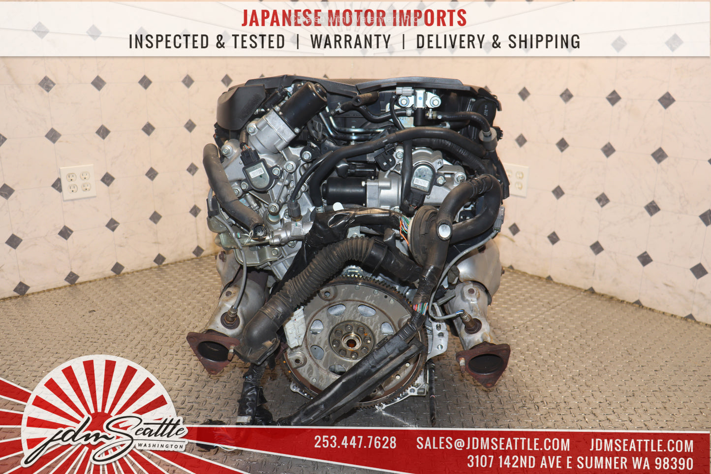 JDM VQ37HR ENGINE 09-13 NISSAN 370Z, 09-17 INFINITI G37, 11-13 M37 VVEL VQ37 3.7L HIGH REV MOTOR