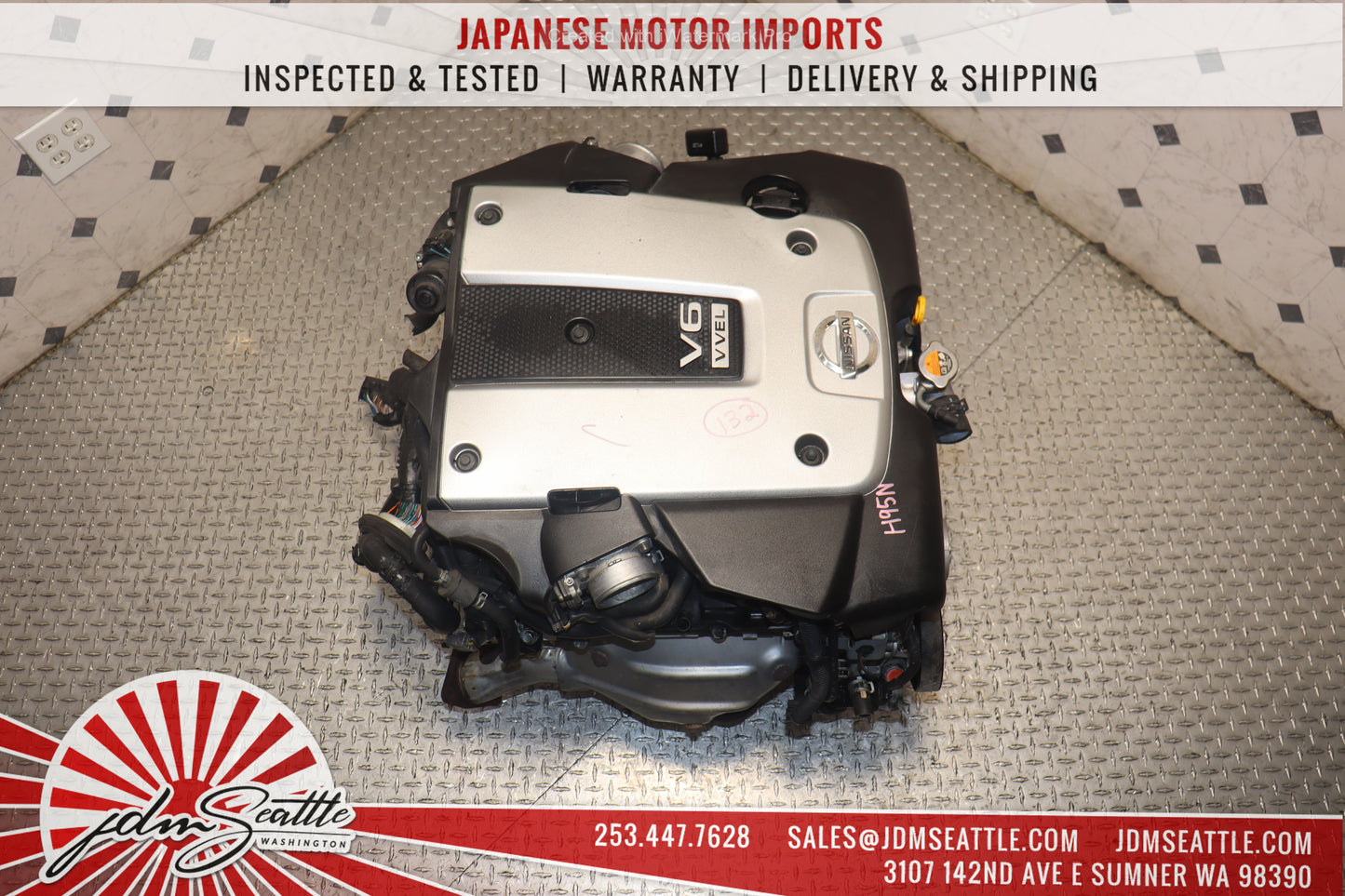 JDM VQ37HR ENGINE 09-13 NISSAN 370Z, 09-17 INFINITI G37, 11-13 M37 VVEL VQ37 3.7L HIGH REV MOTOR