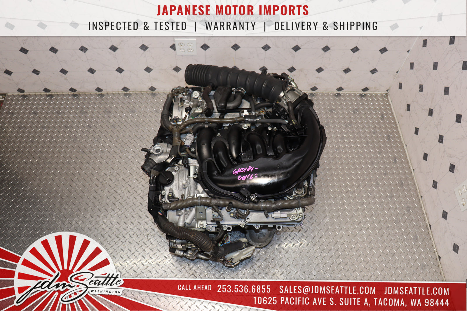 2007 2008 2009 2010 2011 2012 2013 2014 2015 Lexus GS350 IS350 3.5L V6 DOHC Dual VVTi Engine JDM 2GR-FSE OEM